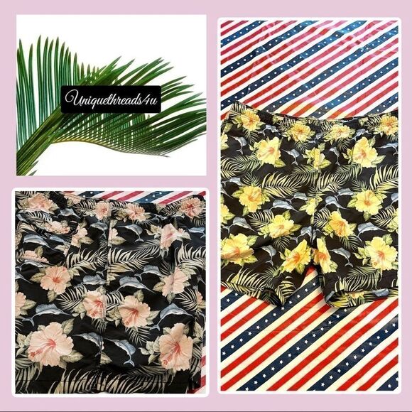 Tommy Bahama Other - Tommy Bahama Marlin Floral Tropical Swim Trunks